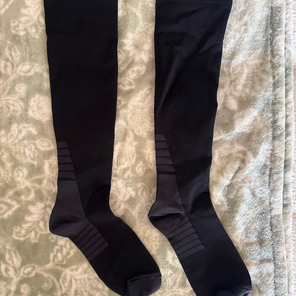 Compression Socks, Black, Size S/M